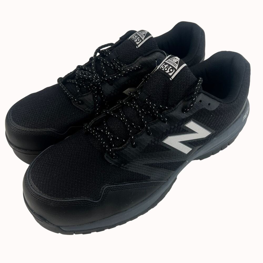 New Balance Composite Toe Black Slip-Resistant Work Shoes MID589G1 2E 17